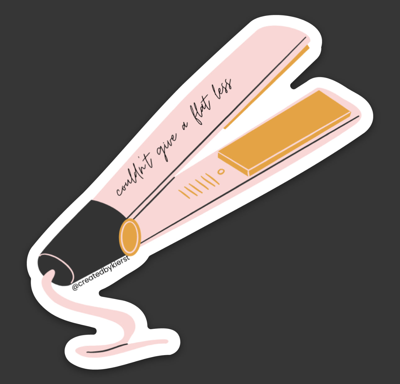 Give A Flat Straightener Sticker