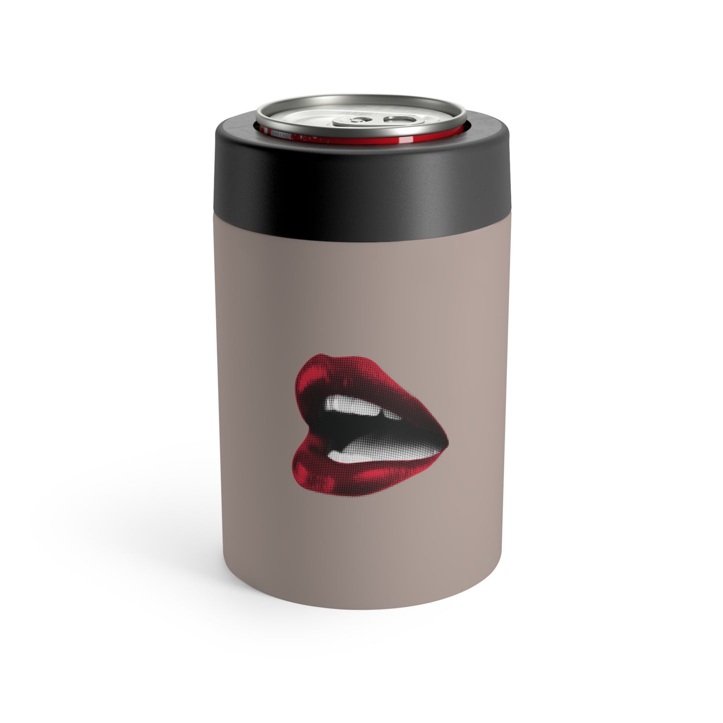 Vintage Red Lips Sticker Can Holder