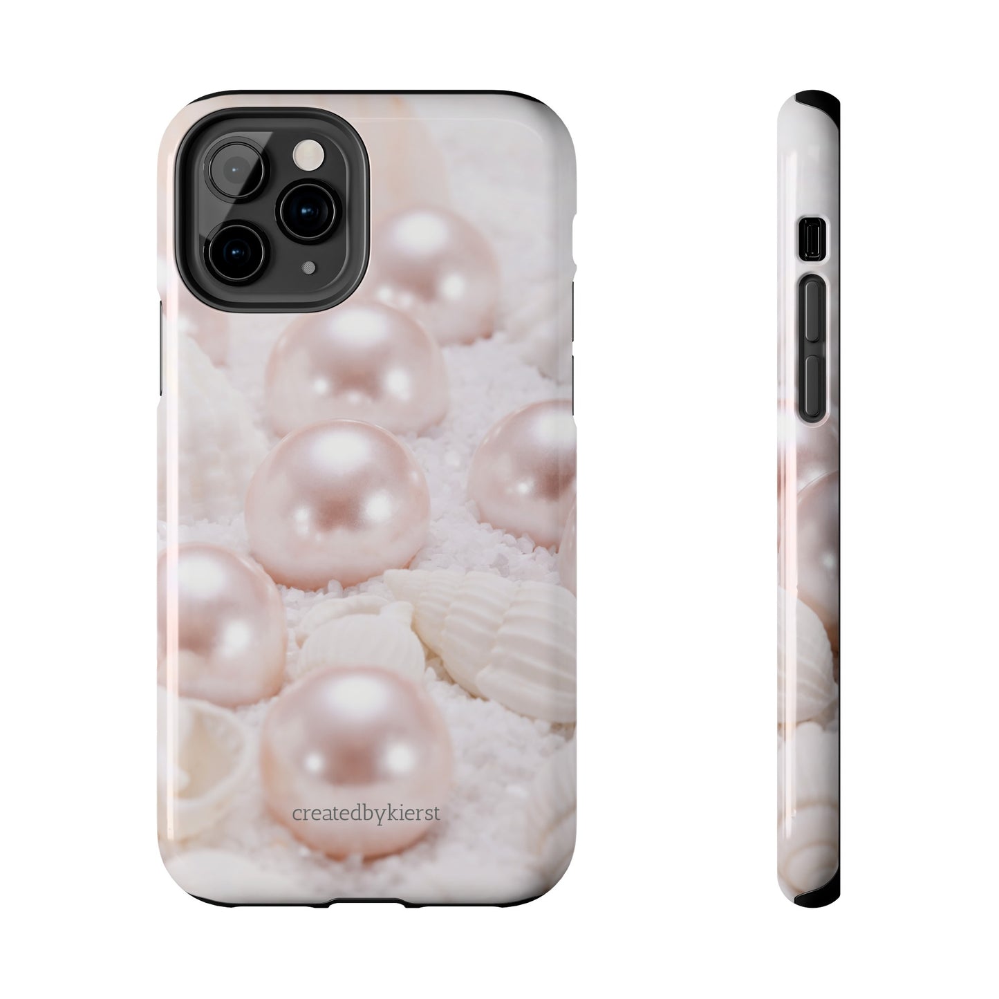 Pink Pearls and Seashells iPhone Case