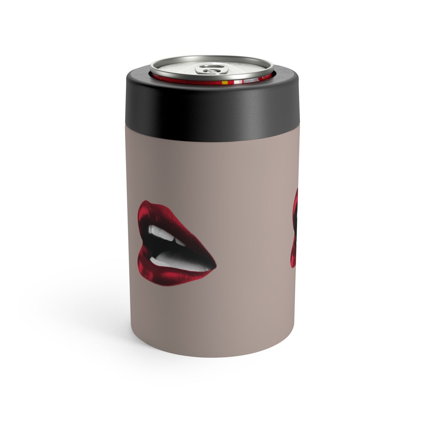 Vintage Red Lips Sticker Can Holder