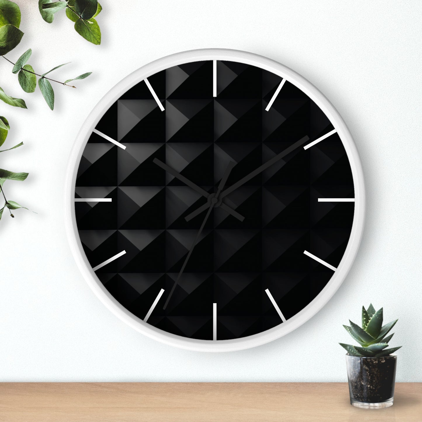 Black Studded Wall clock