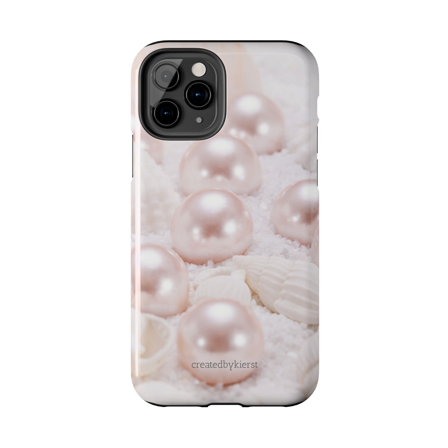 Pink Pearls and Seashells iPhone Case