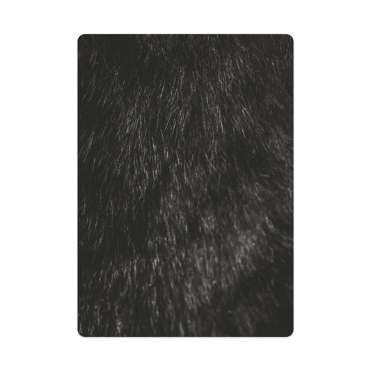 Black Fur Poker Cards