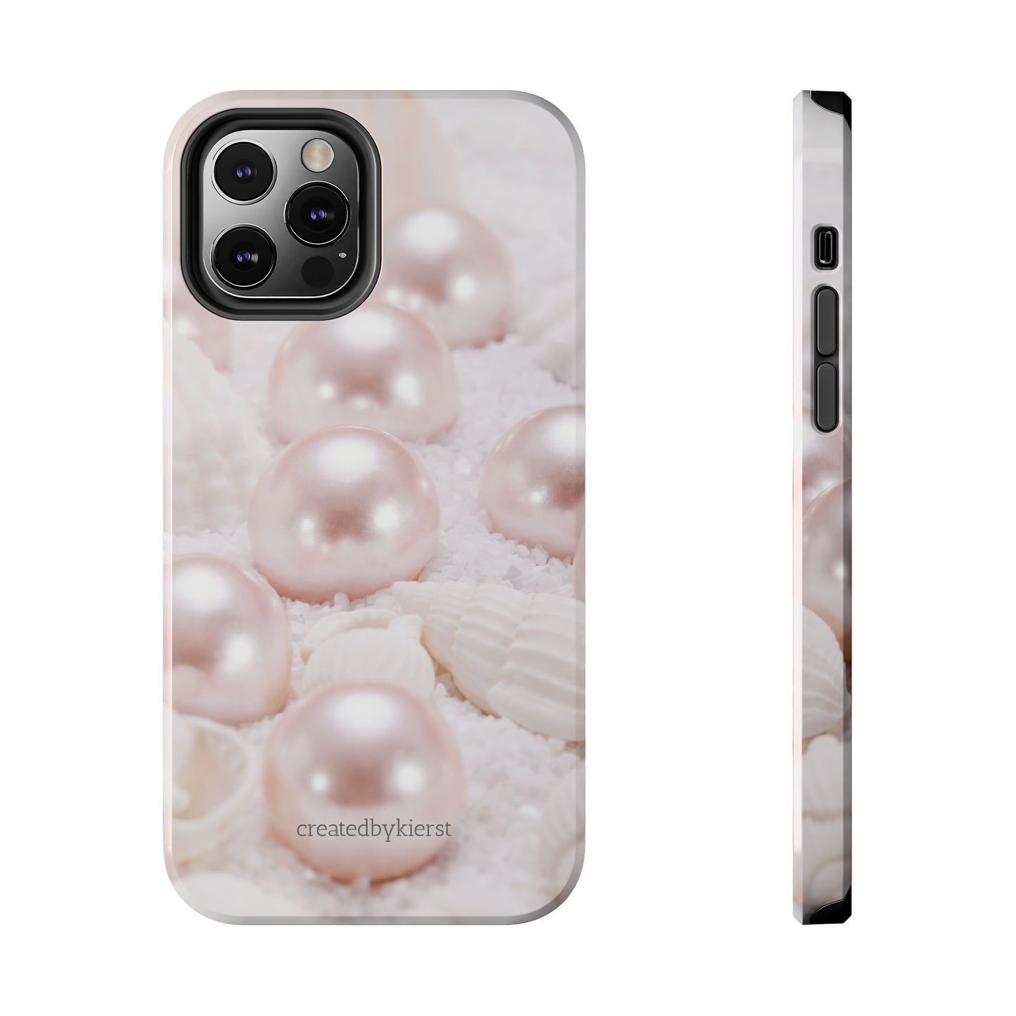 Pink Pearls and Seashells iPhone Case