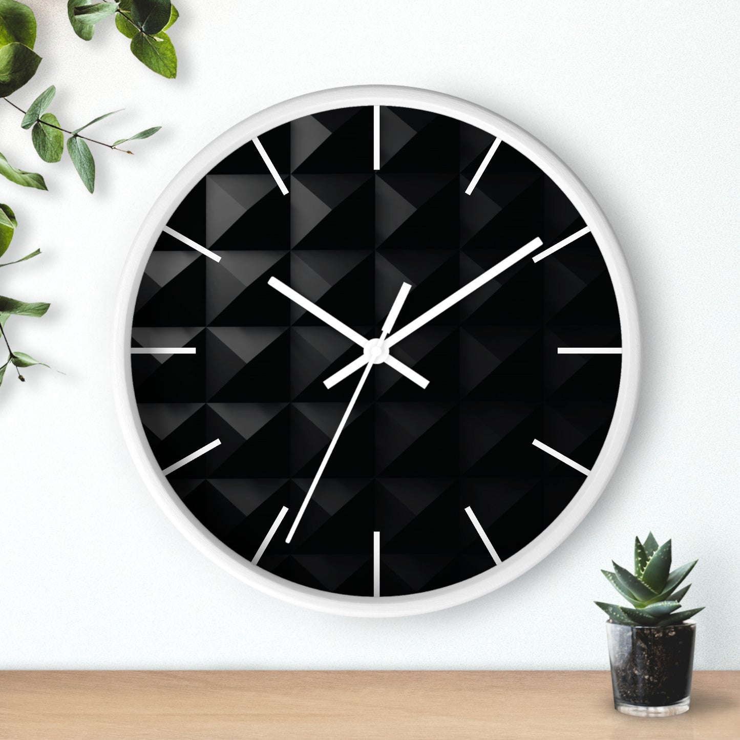 Black Studded Wall clock