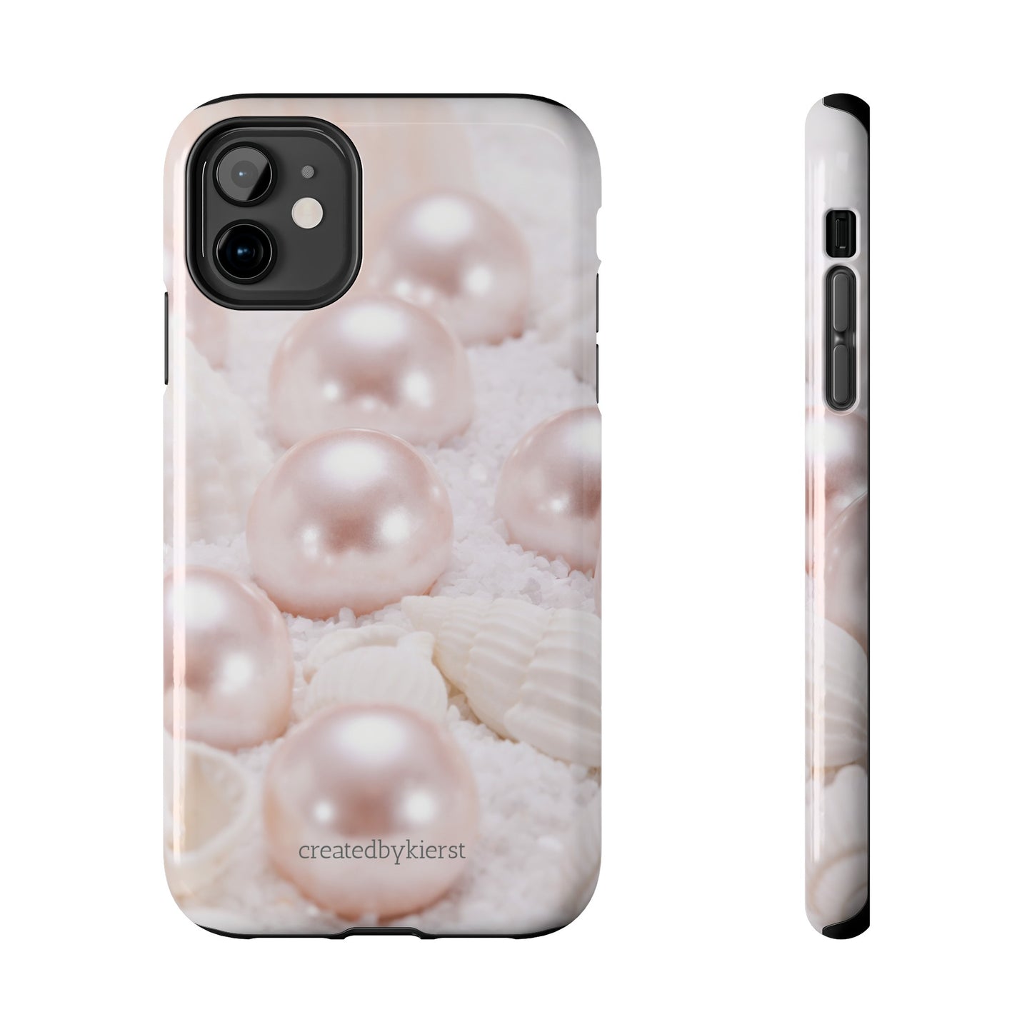 Pink Pearls and Seashells iPhone Case