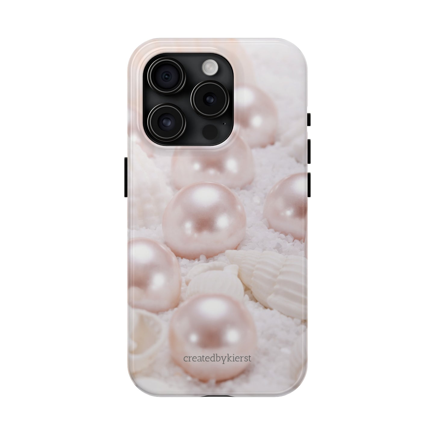 Pink Pearls and Seashells iPhone Case