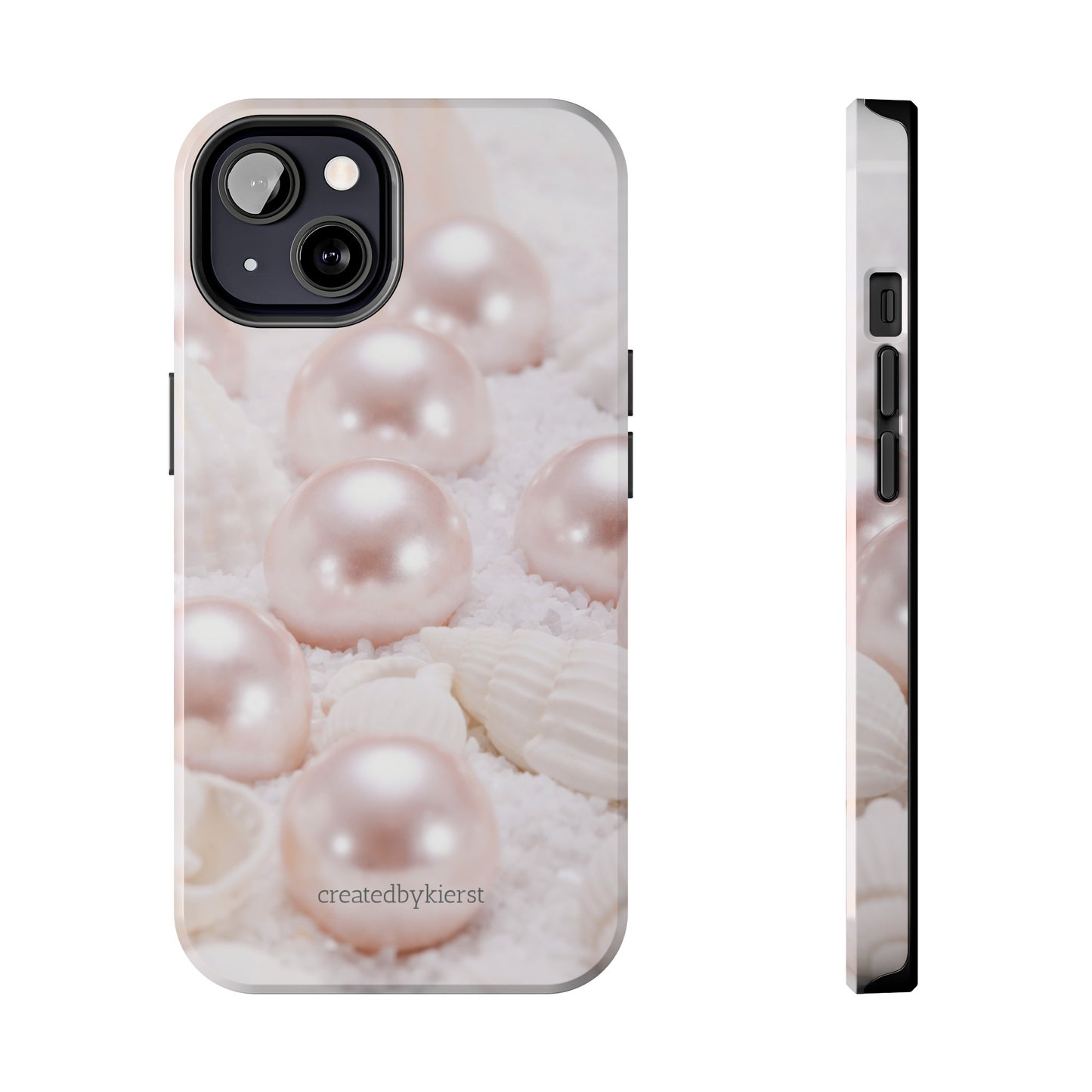 Pink Pearls and Seashells iPhone Case