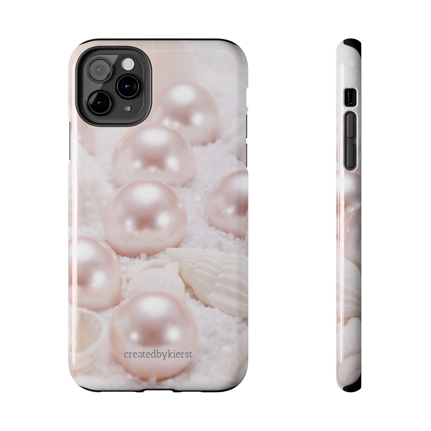 Pink Pearls and Seashells iPhone Case