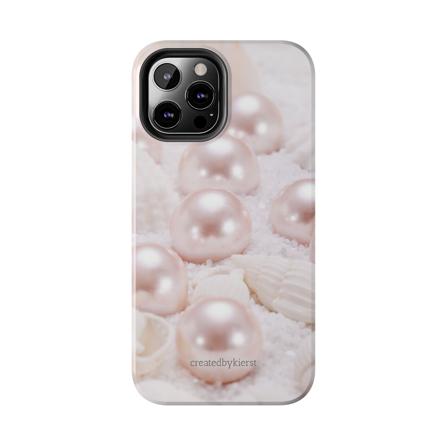 Pink Pearls and Seashells iPhone Case