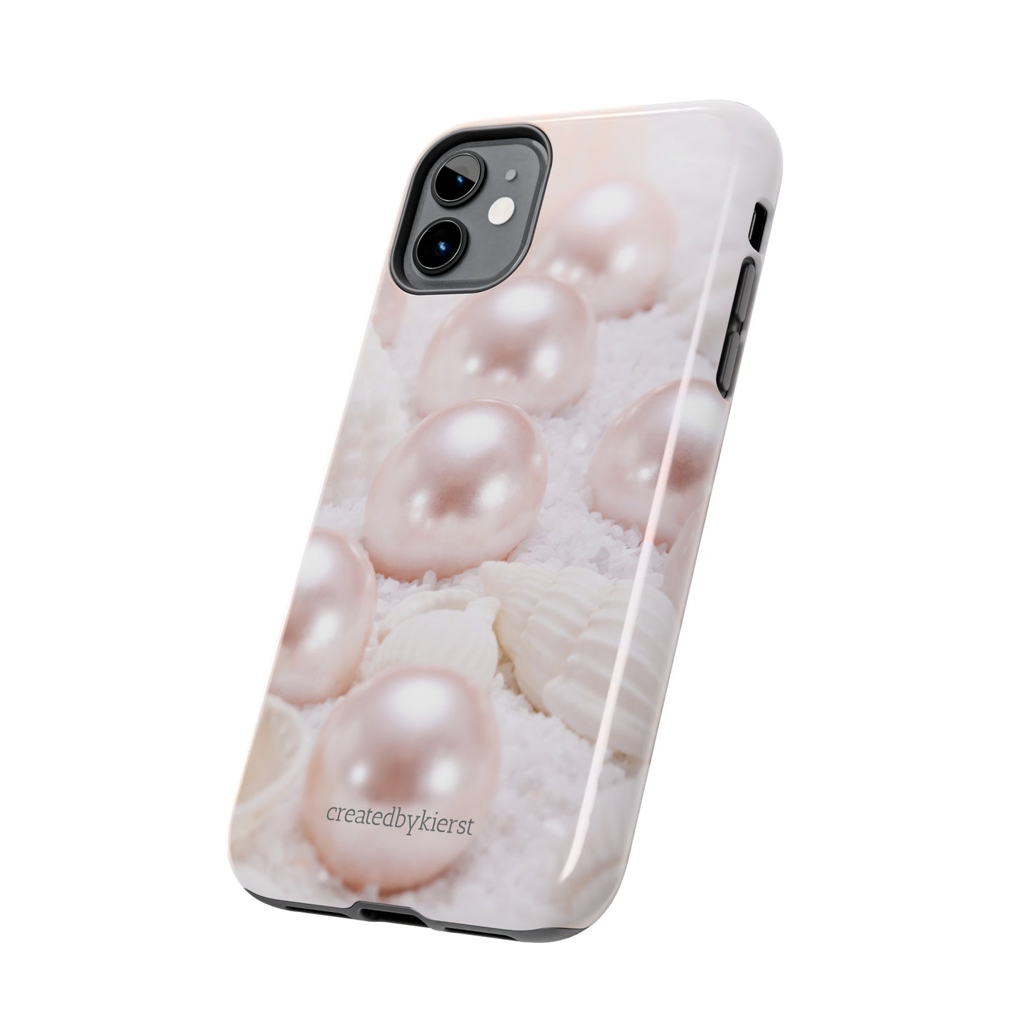 Pink Pearls and Seashells iPhone Case