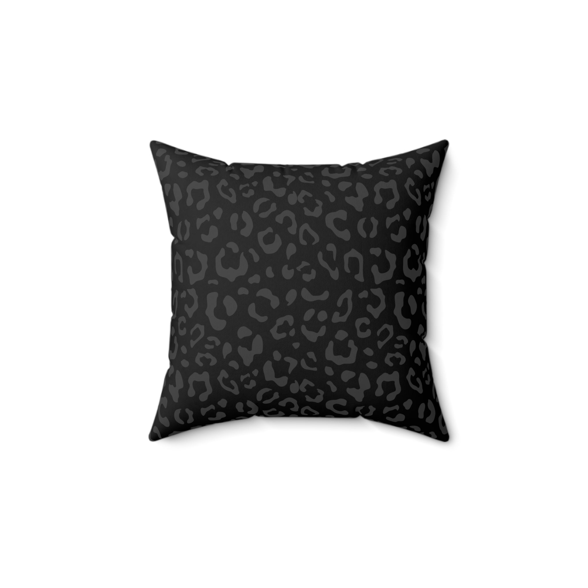 Grey leopard outlet pillow