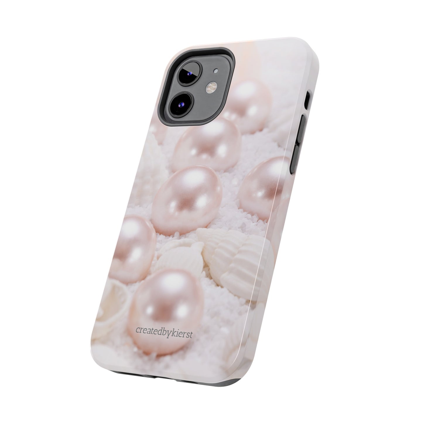 Pink Pearls and Seashells iPhone Case