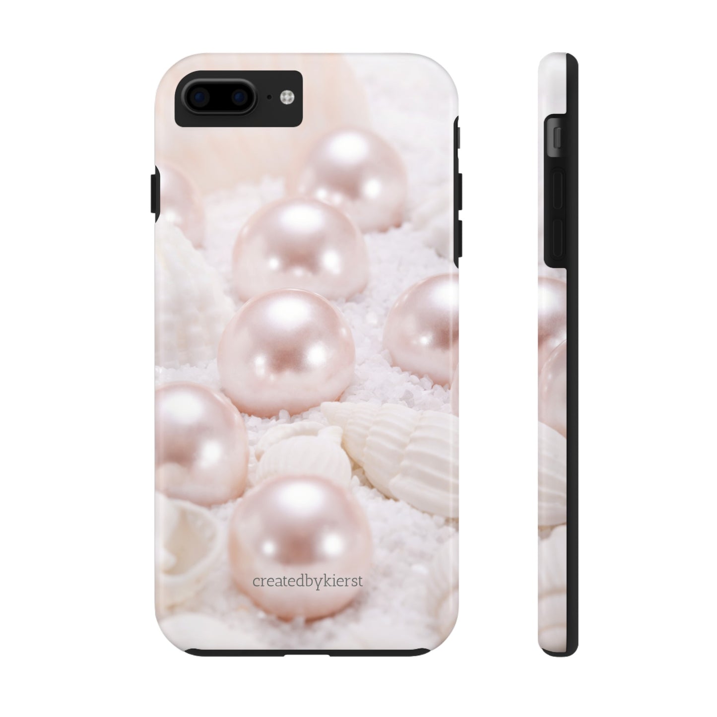 Pink Pearls and Seashells iPhone Case