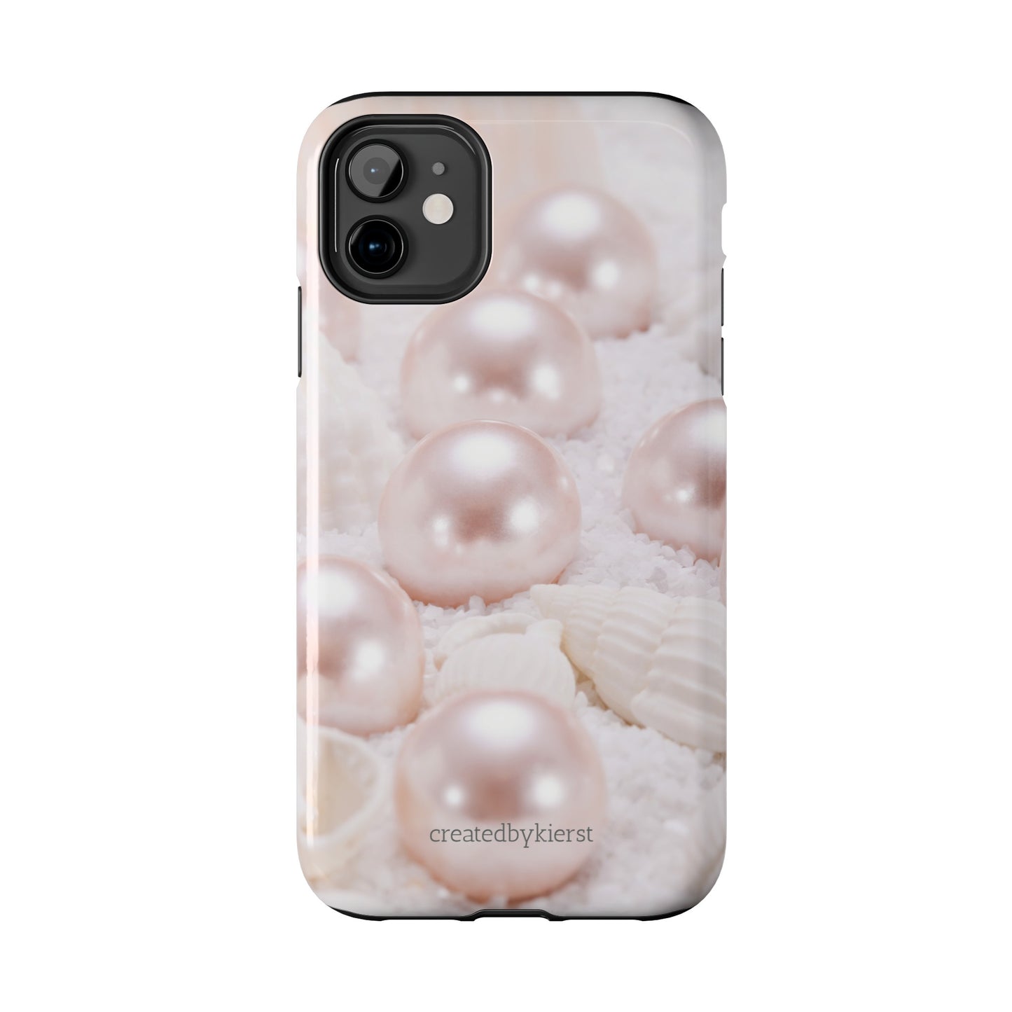 Pink Pearls and Seashells iPhone Case