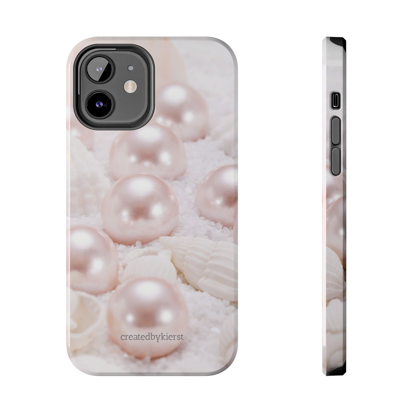 Pink Pearls and Seashells iPhone Case