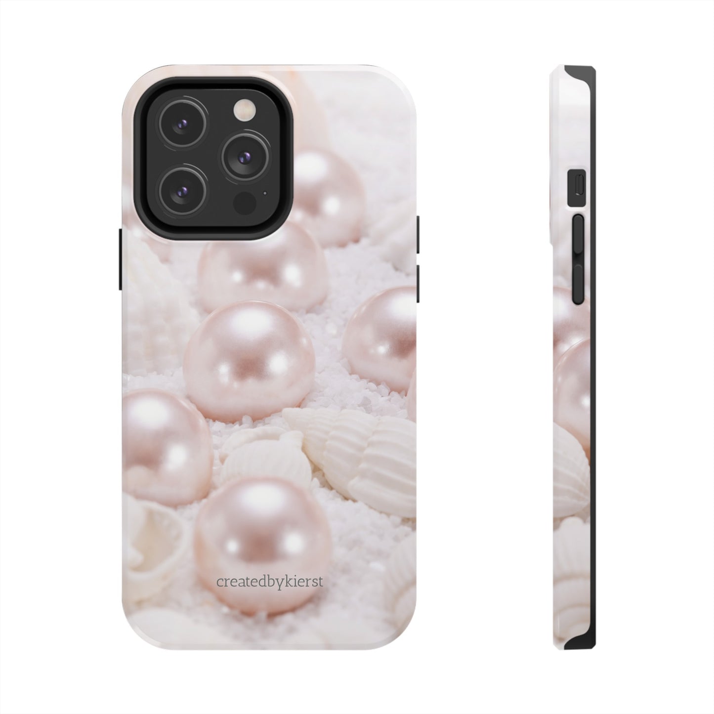 Pink Pearls and Seashells iPhone Case