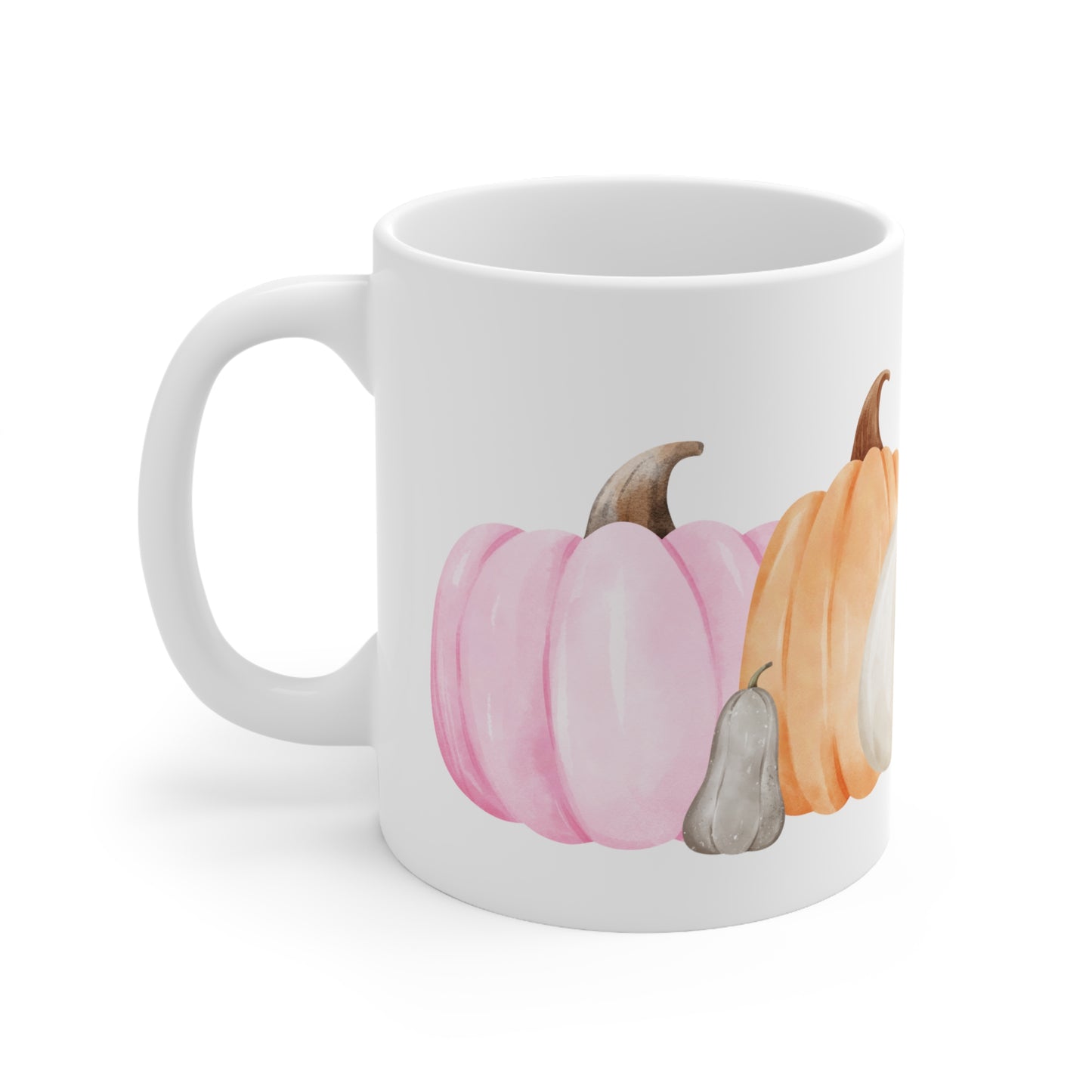 Watercolor Pumpkin Ceramic Mug 11oz