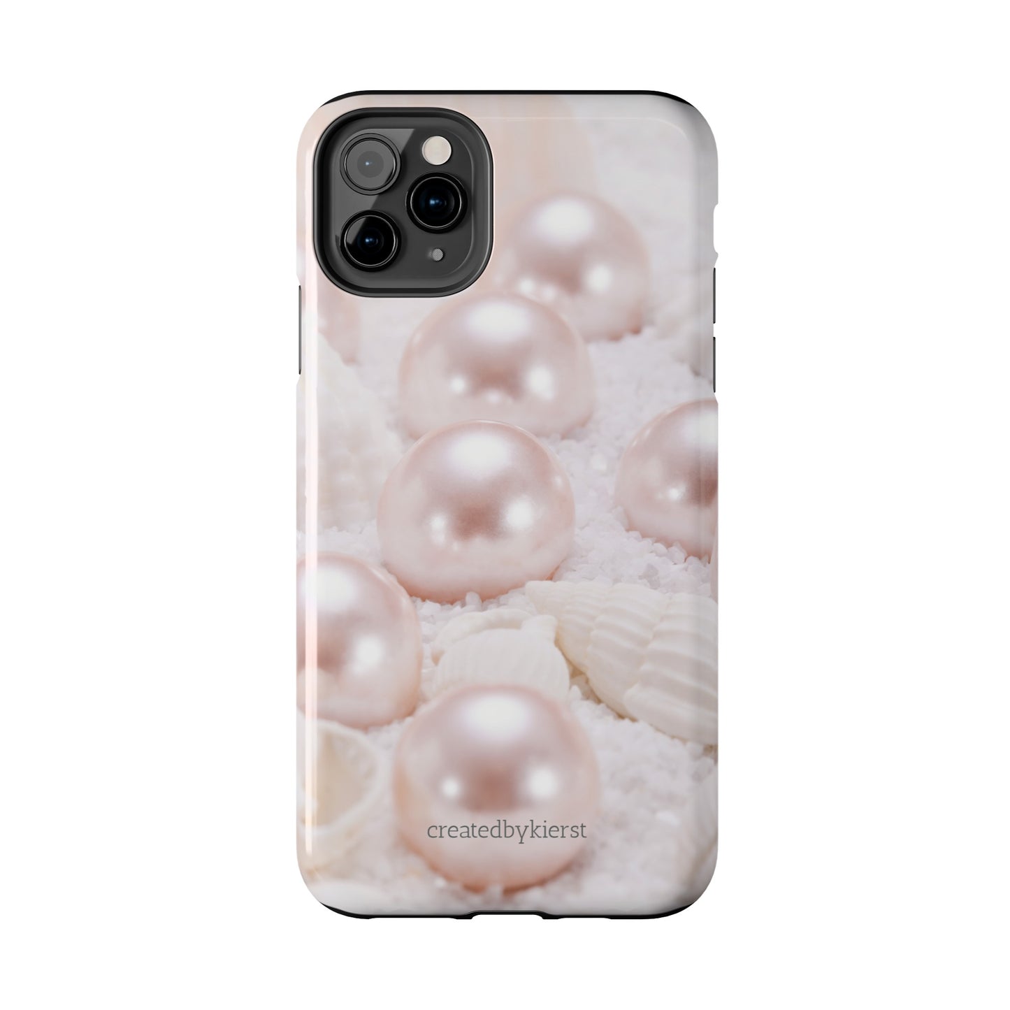 Pink Pearls and Seashells iPhone Case