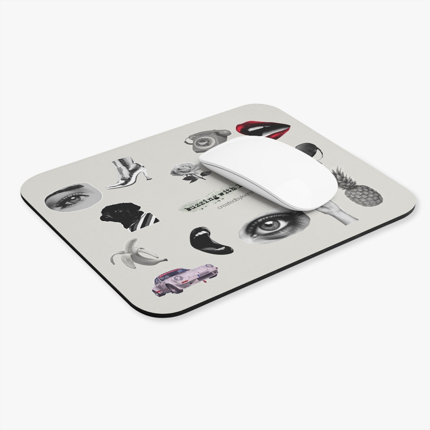 Vintage Stickers Mouse Pad (Rectangle)