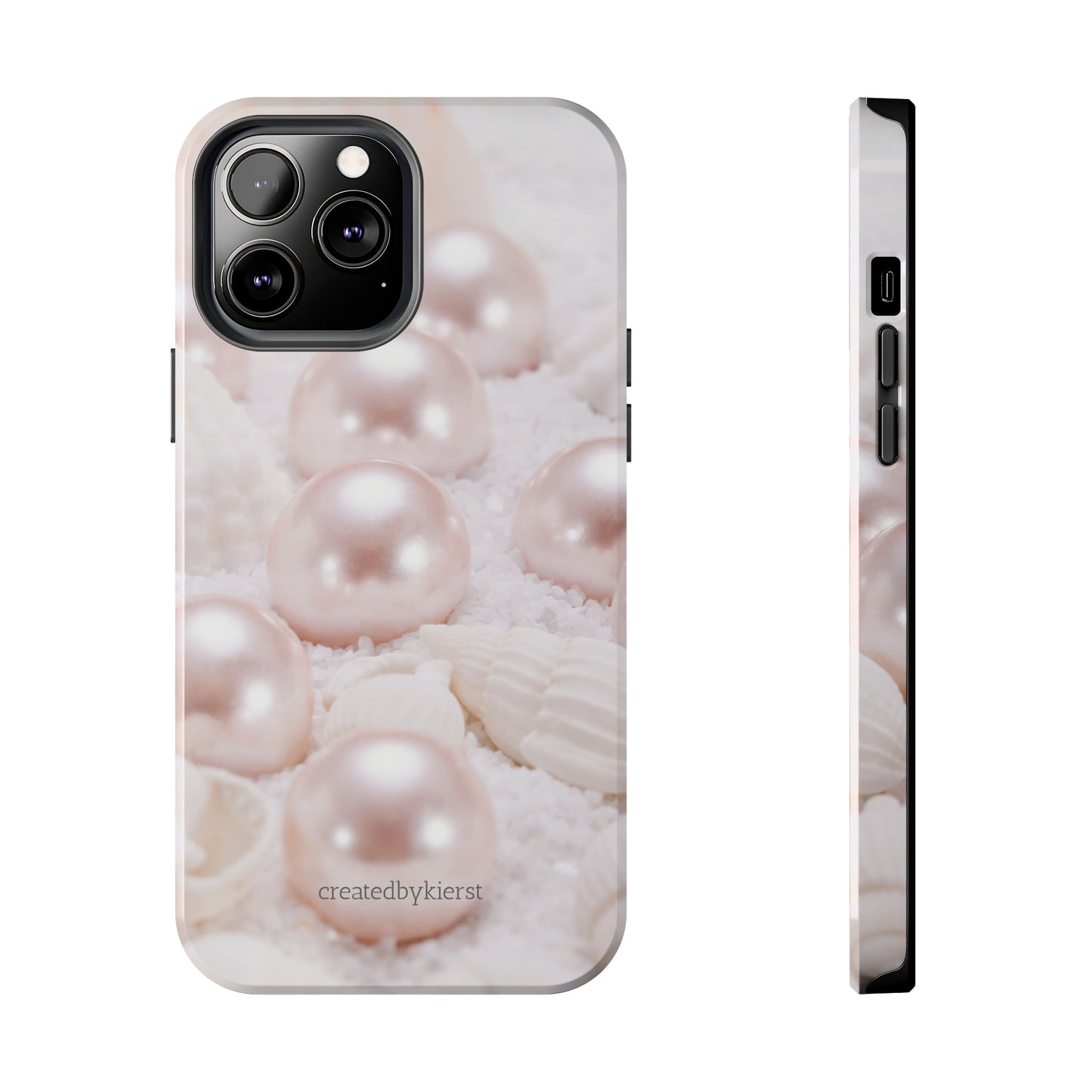 Pink Pearls and Seashells iPhone Case