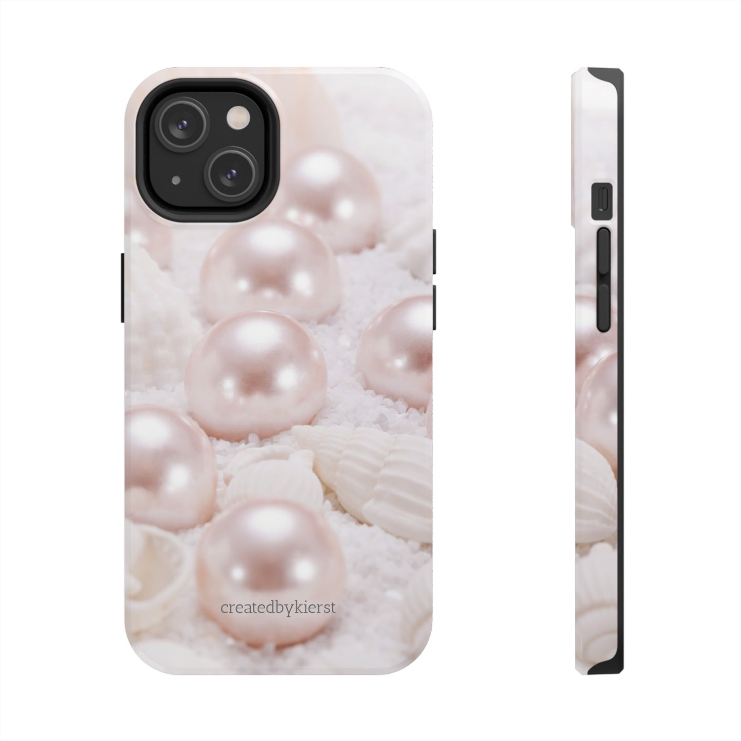 Pink Pearls and Seashells iPhone Case