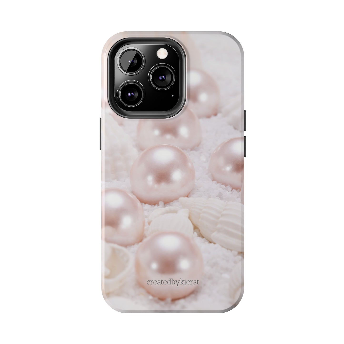 Pink Pearls and Seashells iPhone Case