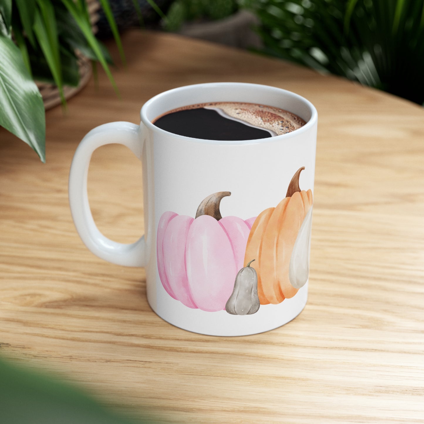 Watercolor Pumpkin Ceramic Mug 11oz