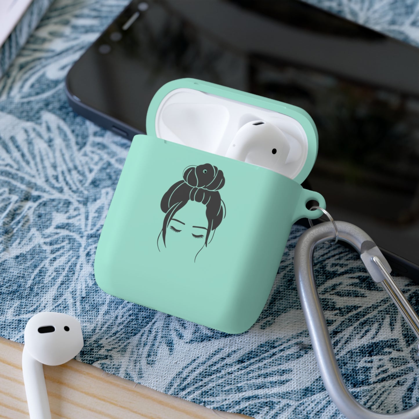 Messy Black AirPods Case Cover
