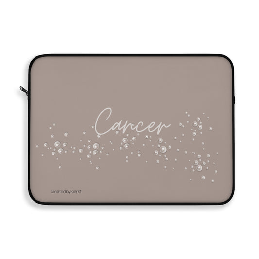 Cancer and Pearls Laptop Sleeve