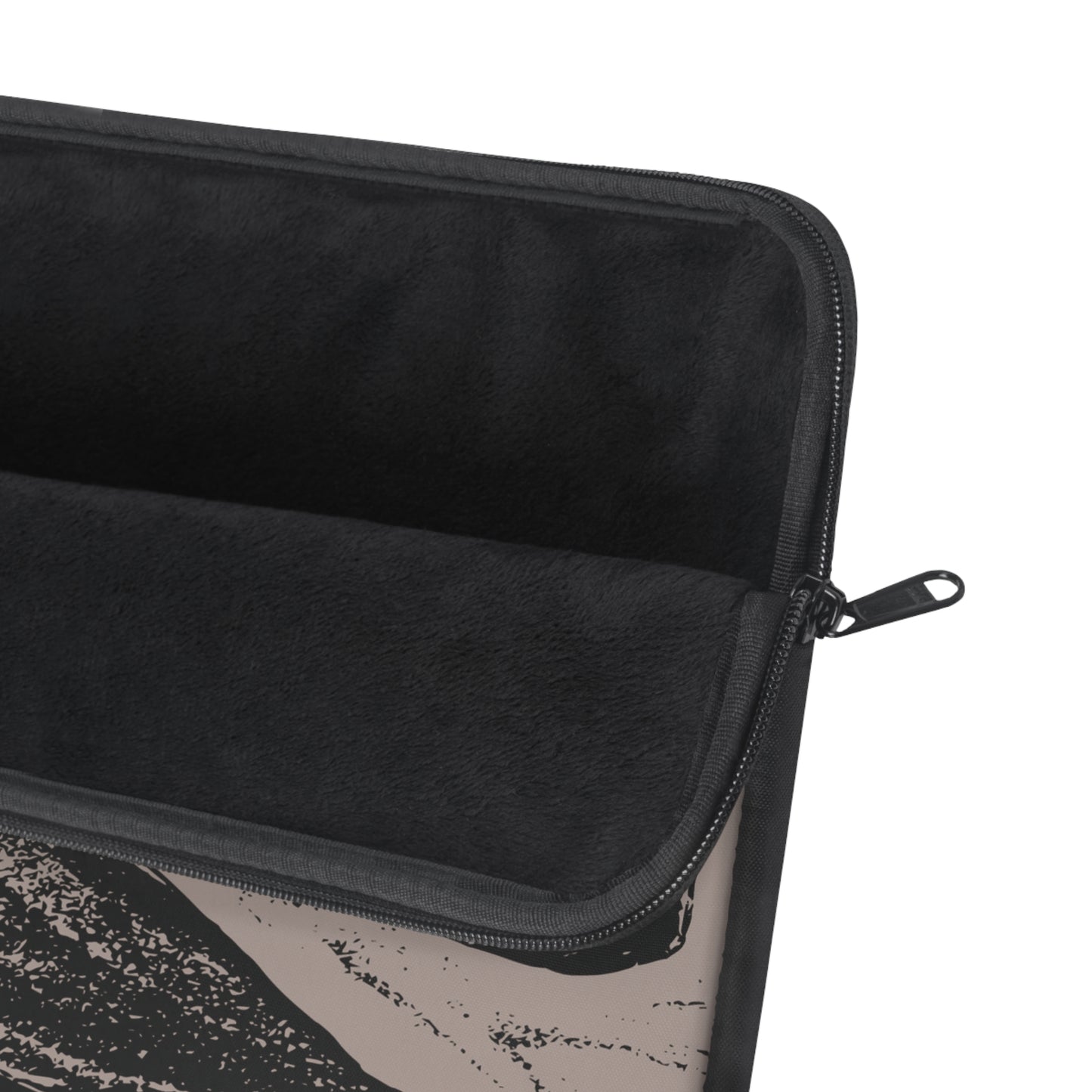 Black and Taupe Marble Laptop Sleeve