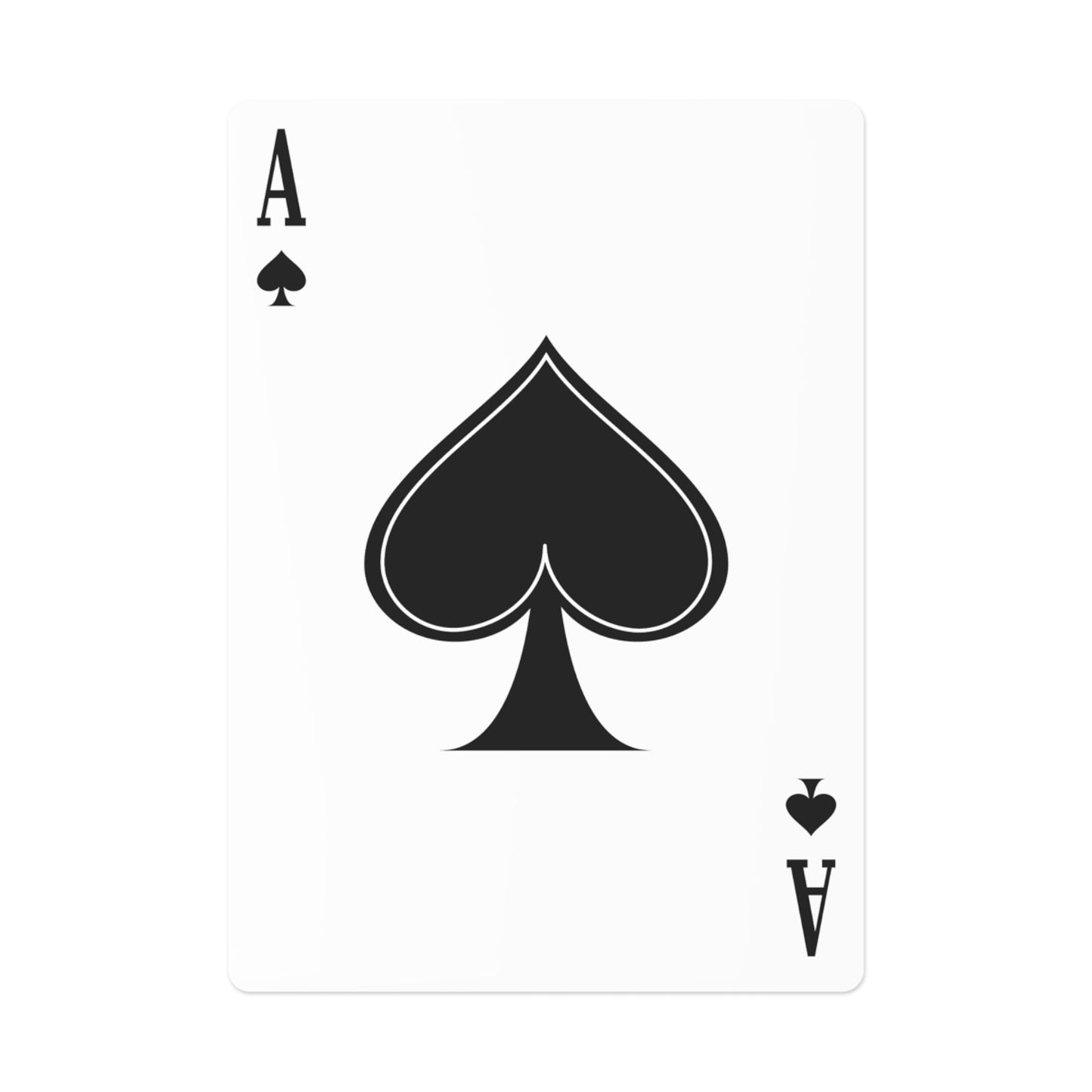 Black Printed Crocodile Poker Cards