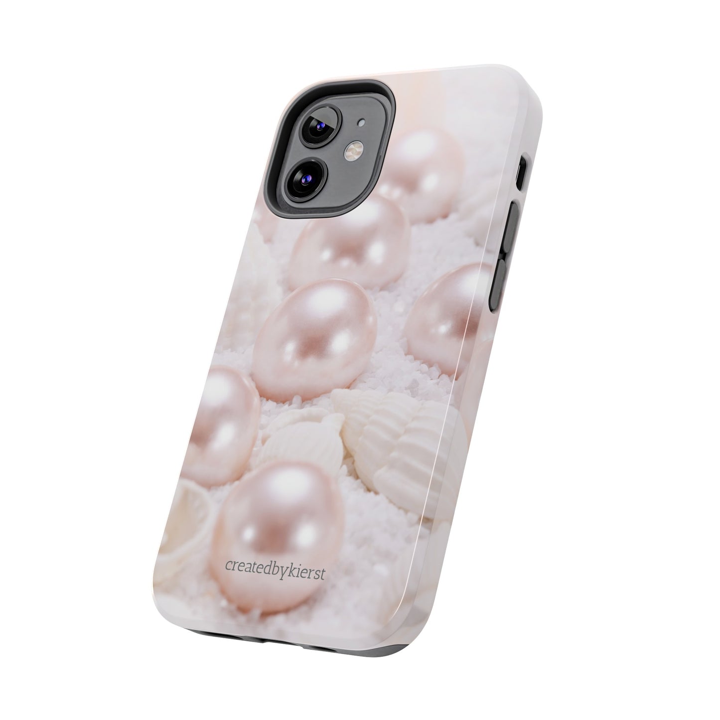 Pink Pearls and Seashells iPhone Case