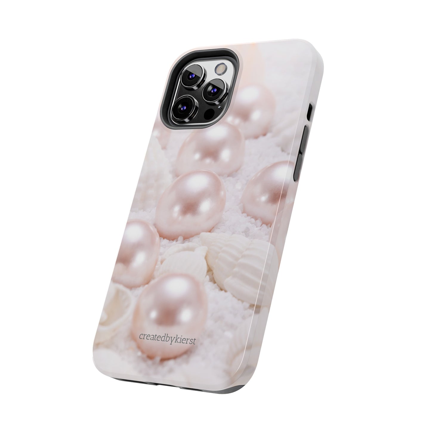 Pink Pearls and Seashells iPhone Case