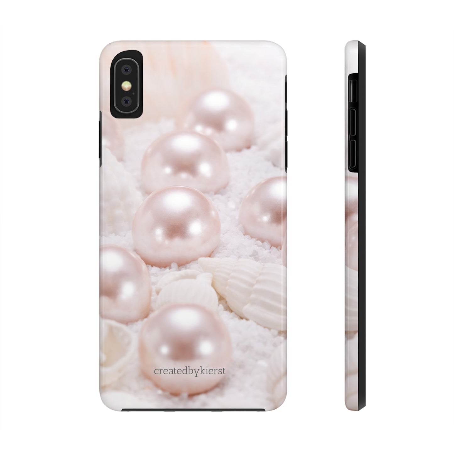 Pink Pearls and Seashells iPhone Case