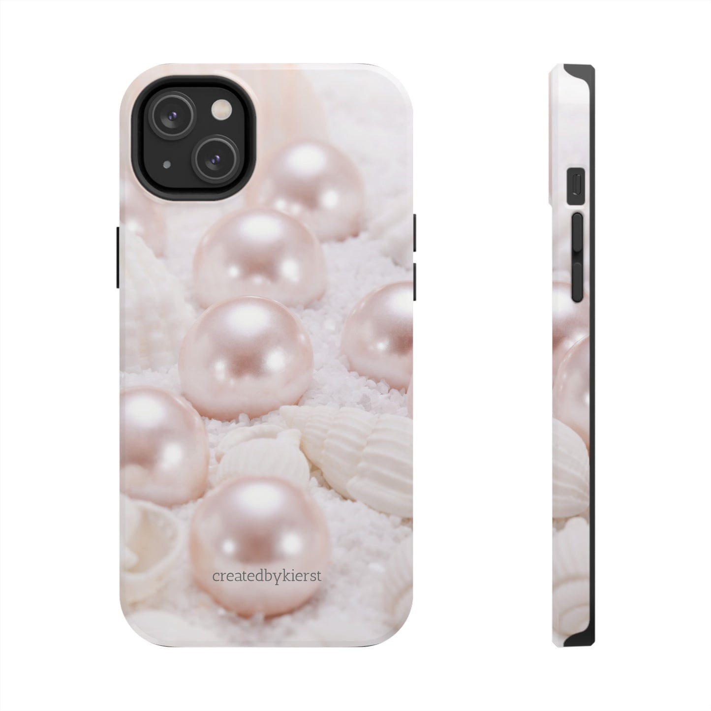 Pink Pearls and Seashells iPhone Case