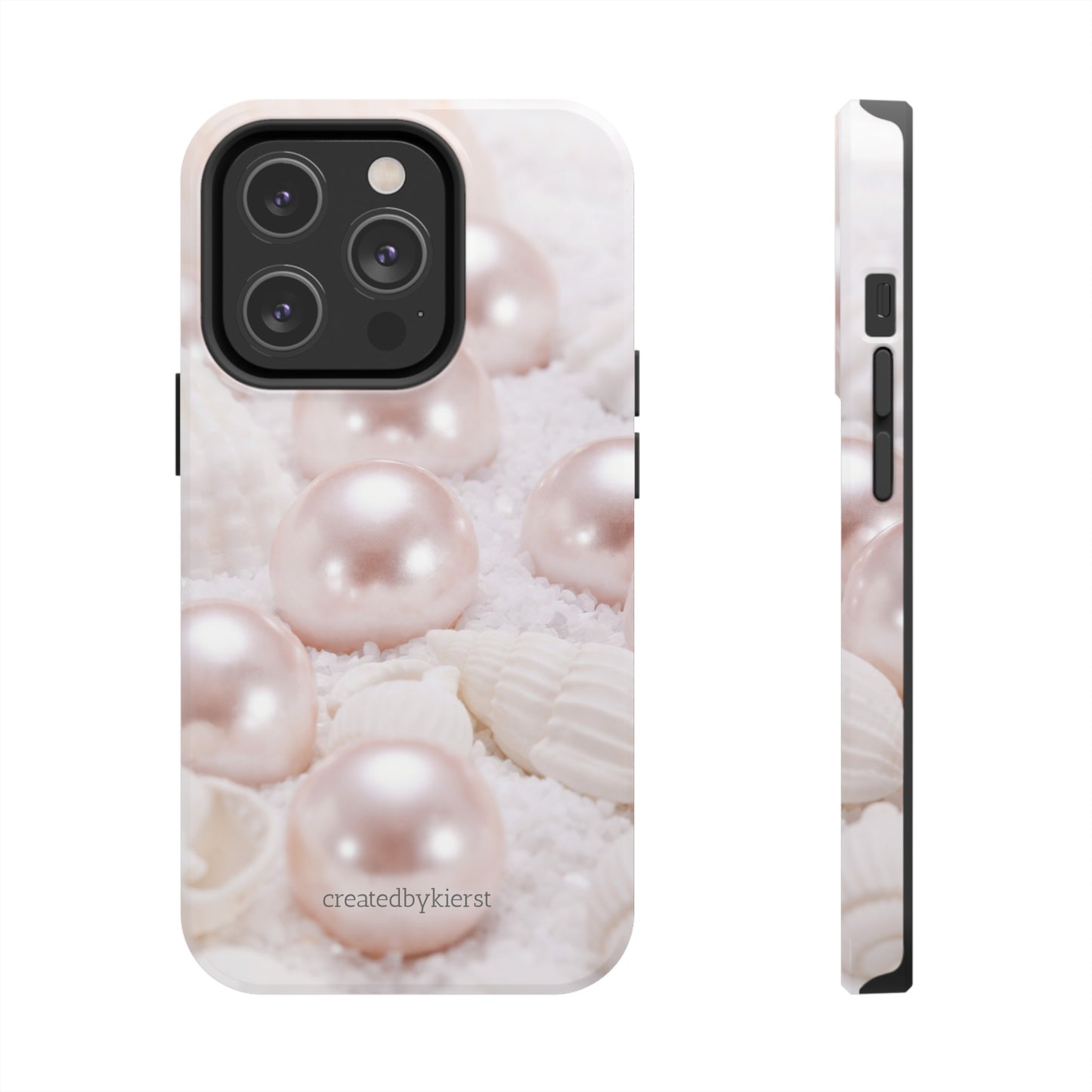 Pink Pearls and Seashells iPhone Case