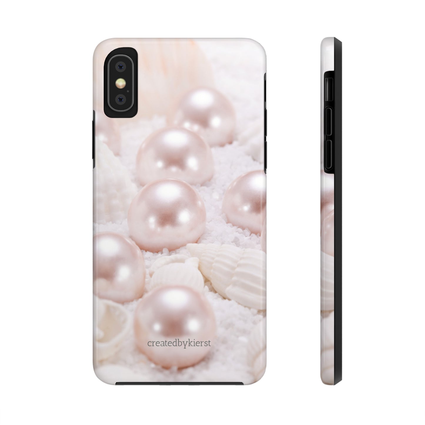 Pink Pearls and Seashells iPhone Case