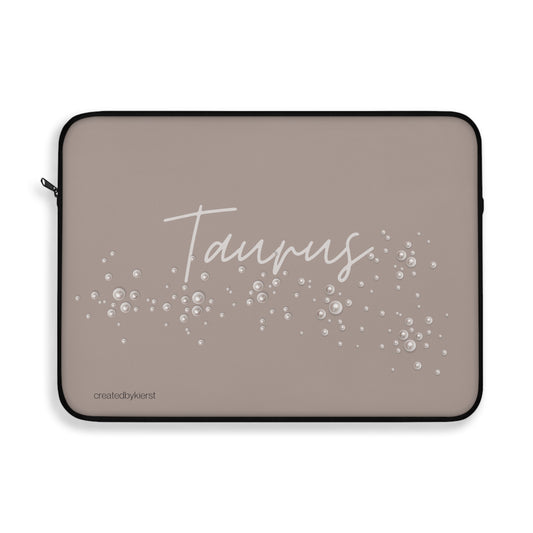 Taurus and Pearls Laptop Sleeve