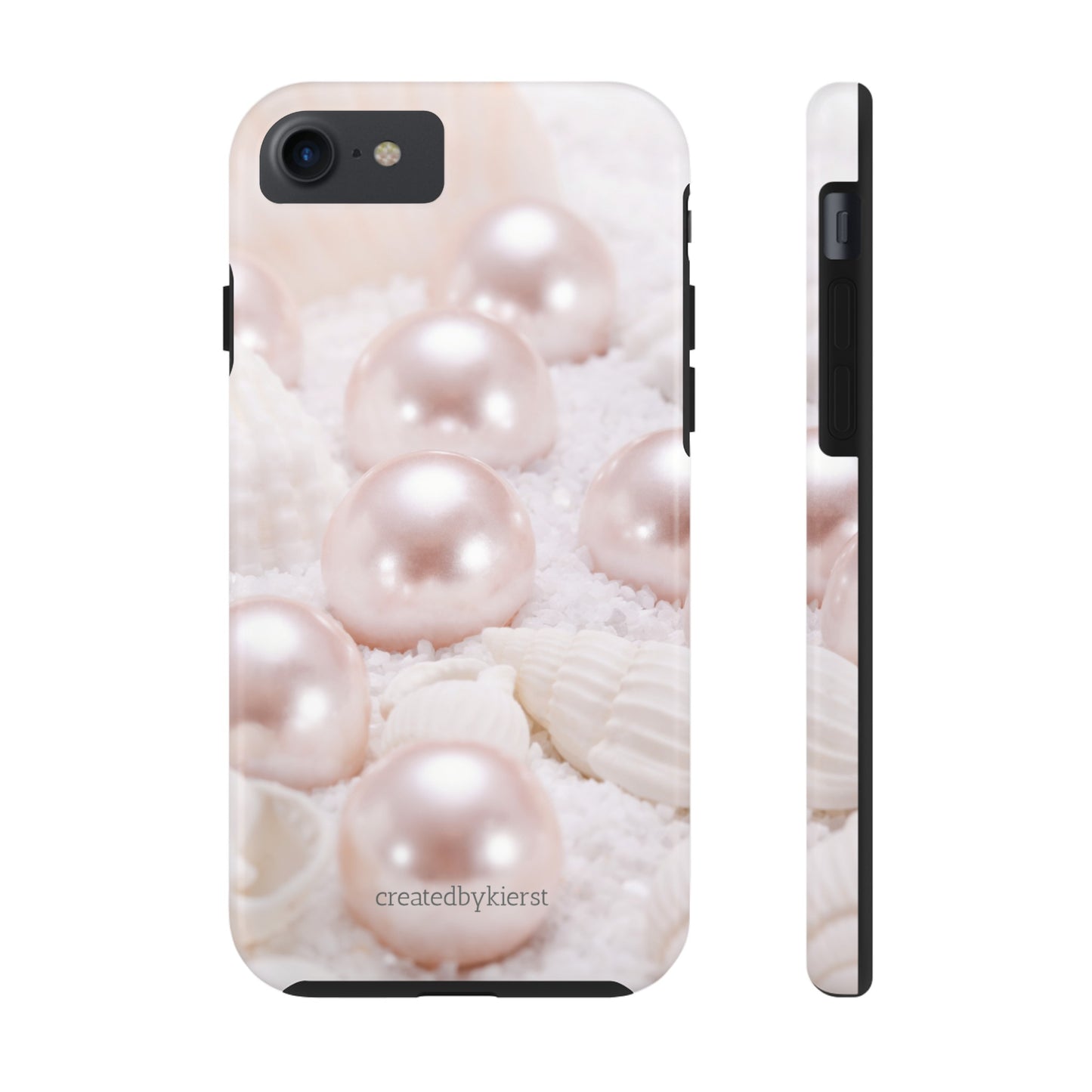 Pink Pearls and Seashells iPhone Case