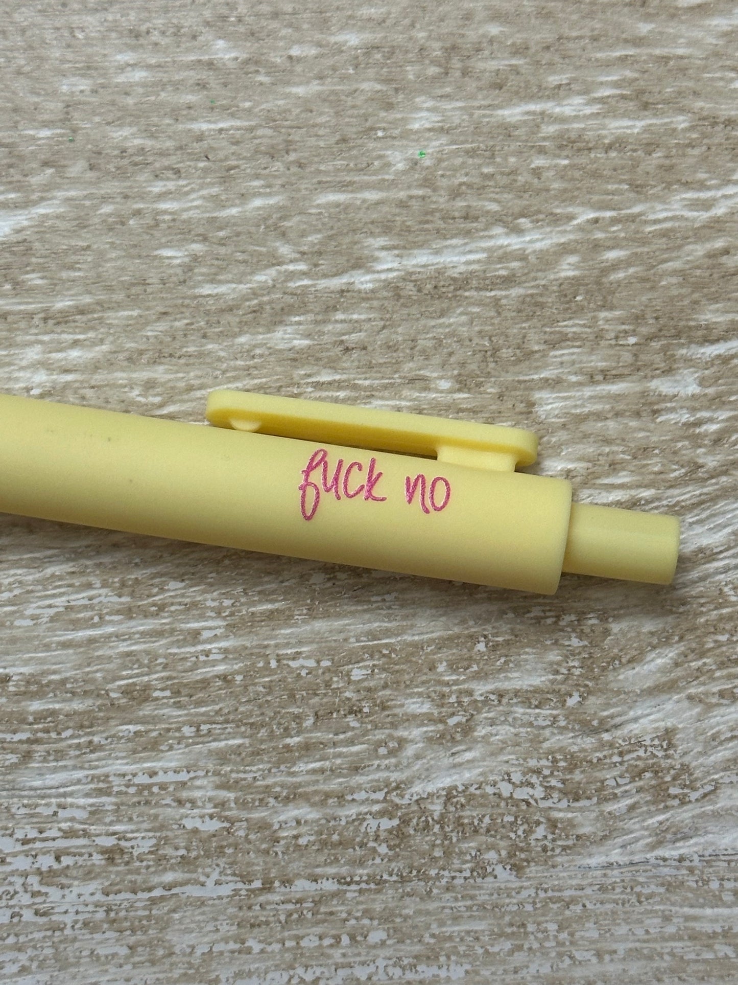 Fuck No Pens - Plastic Click Pens