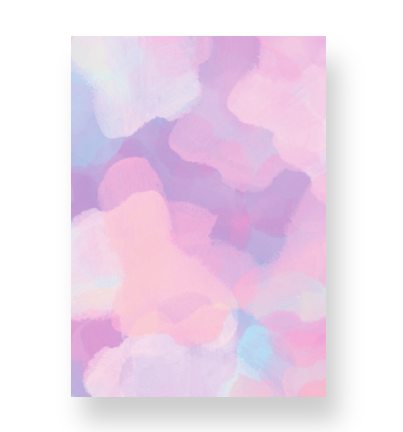 Blue, Purple, Pink Smudges Notebook