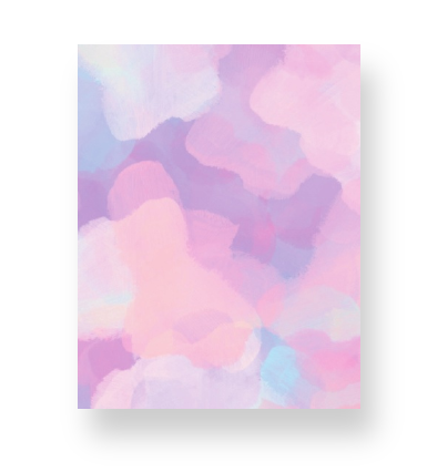 Blue, Purple, Pink Smudges Notebook