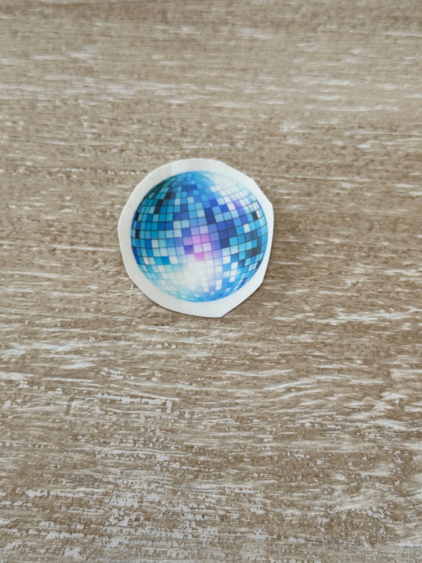 Large colorful disco ball temporary tattoos