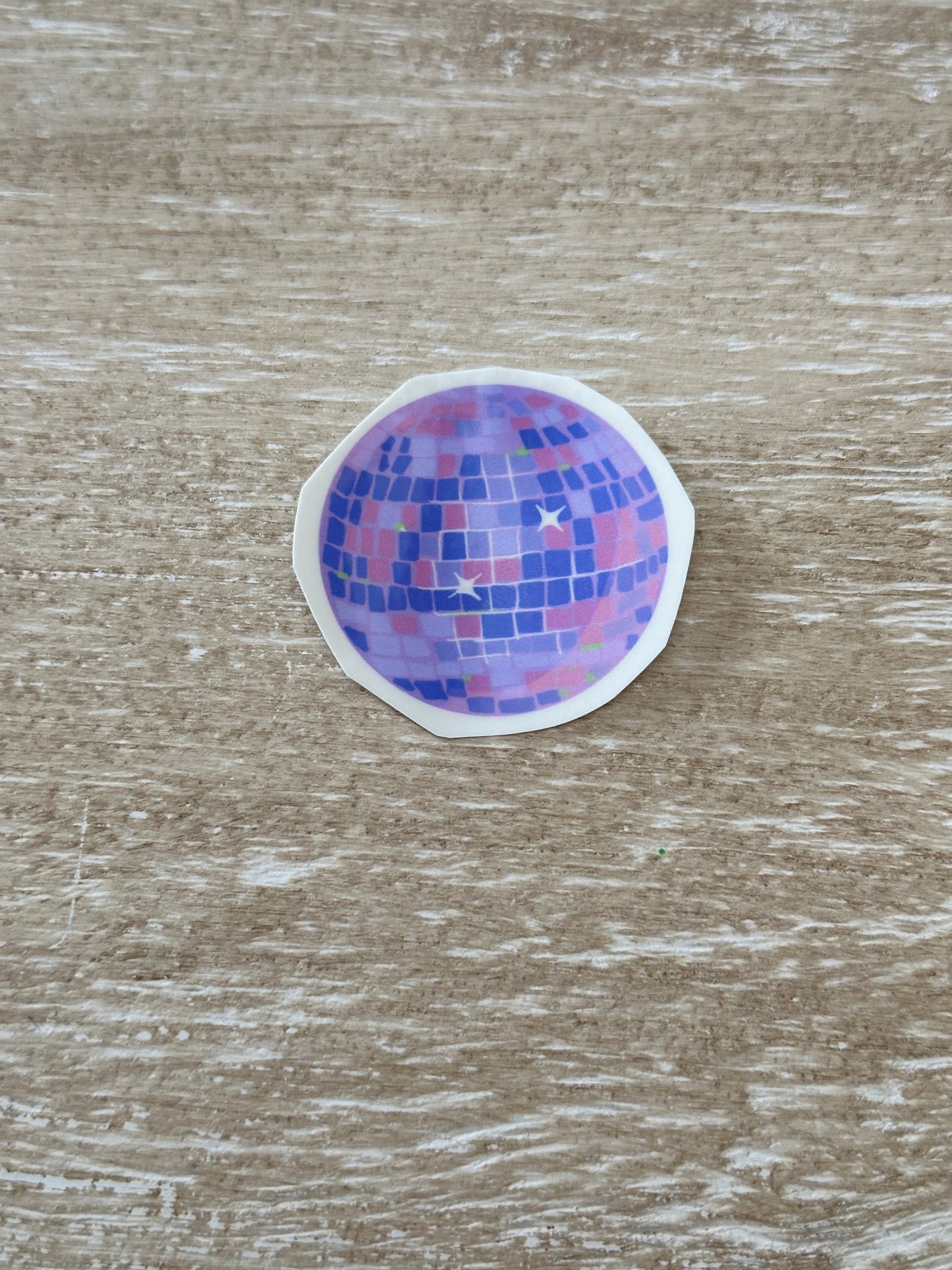 Large colorful disco ball temporary tattoos