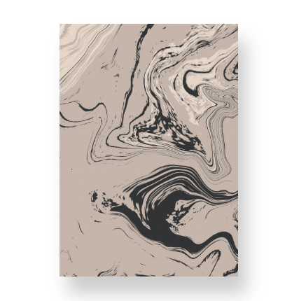 Grey, Taupe, Cream Marble Notebook