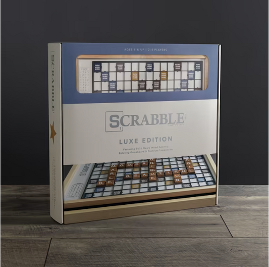 Scrabble Maple Luxe Collection - Maple and Black