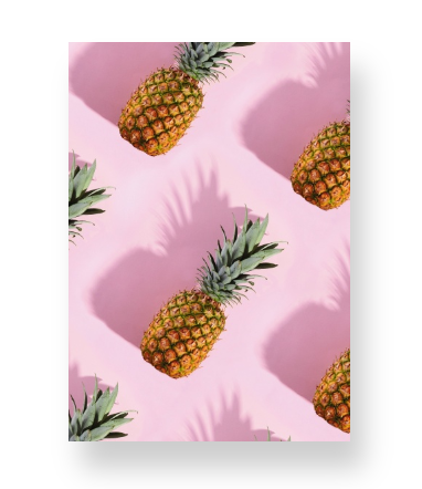 Pineapples on Pink Notebook