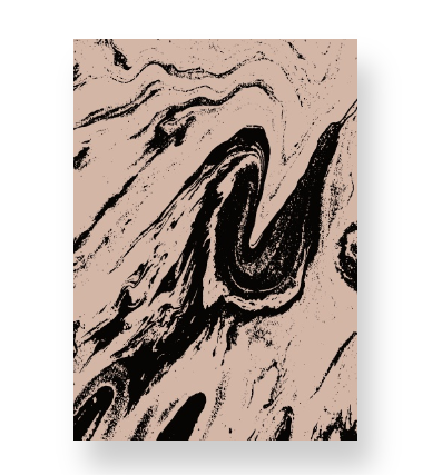 Taupe and Black Marble Notebook