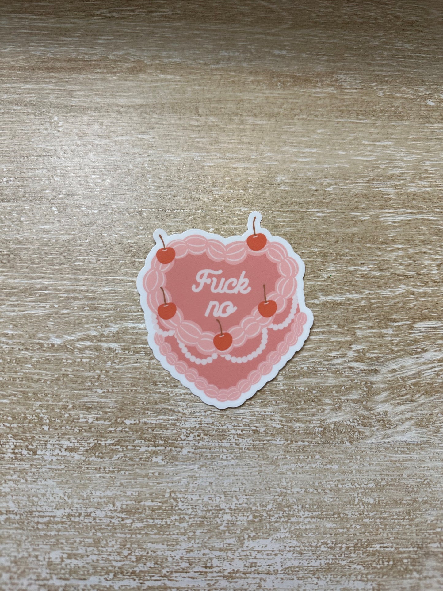 Heart Shaped Cake Stickers